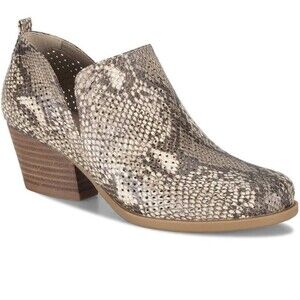 Baretraps Womens 6 M Natural Snake Print Ankle Booties DISPLAY XI7